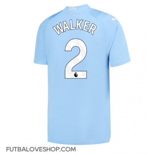 Dres Manchester City Kyle Walker #2 Domáci 2023-24 Krátky Rukáv